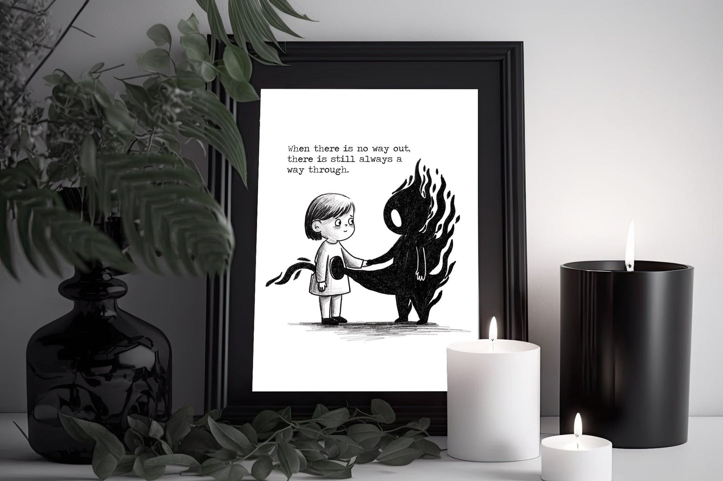 Art Print With Words - Anxiety Quotes - Anxiety Through You
