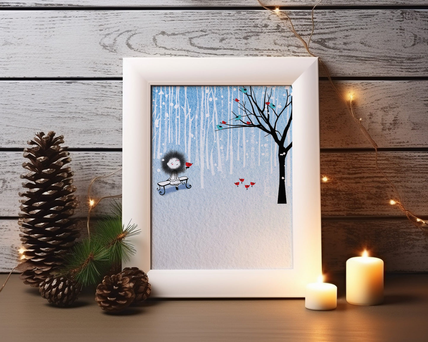 Snowy Wonderland - Christmas Art Print