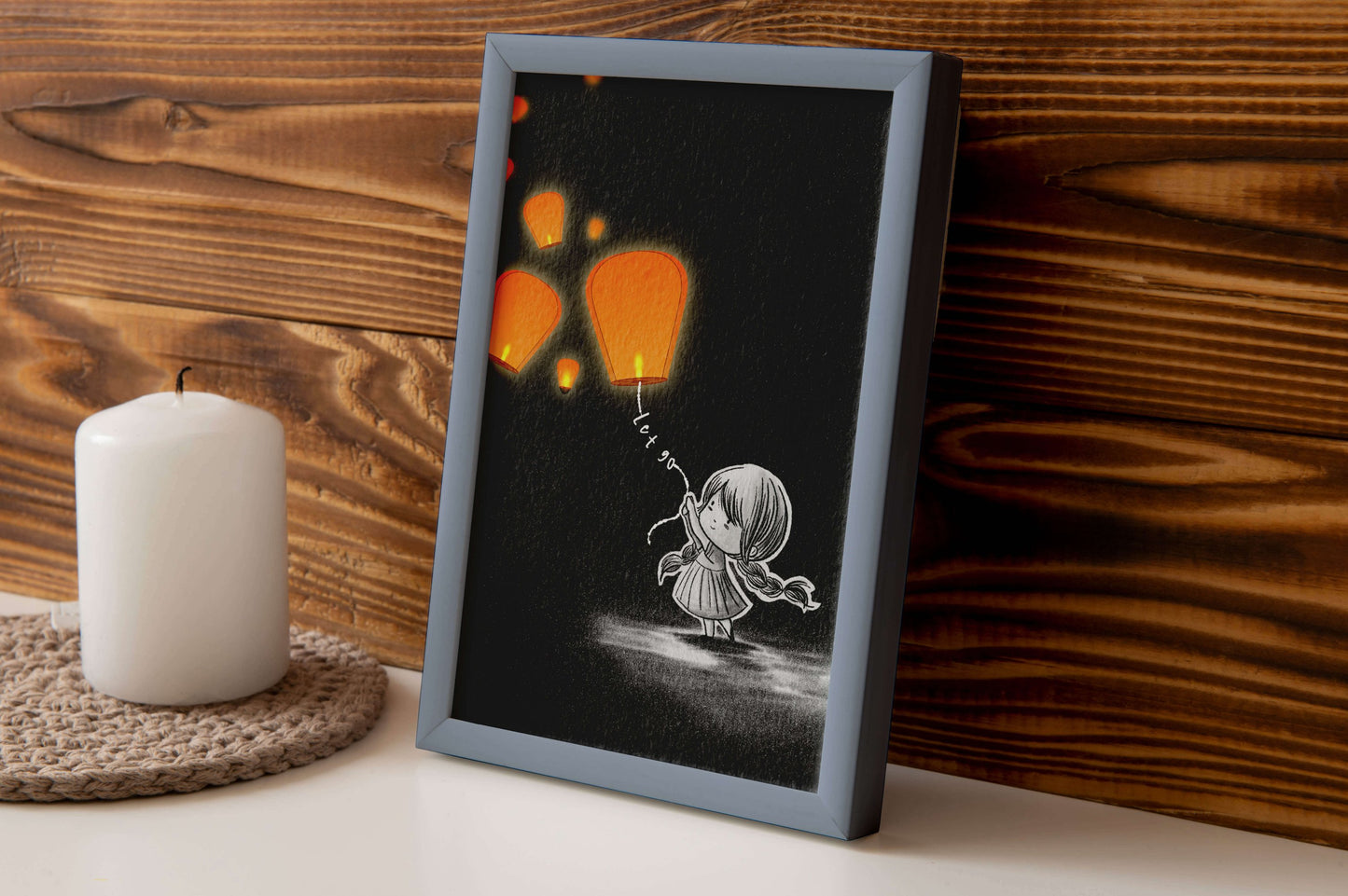 Art Print With Words - Let Go Quotes