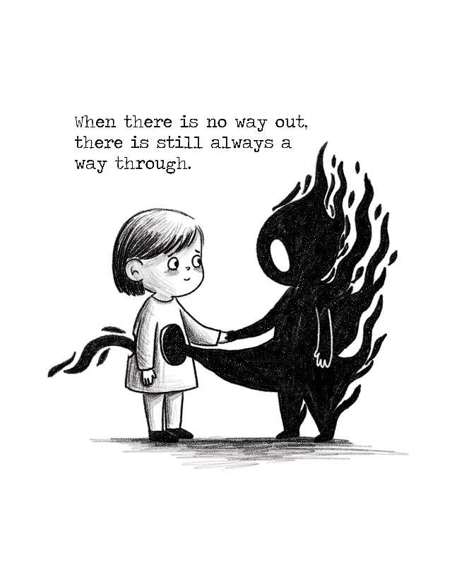 Art Print With Words - Anxiety Quotes - Anxiety Through You