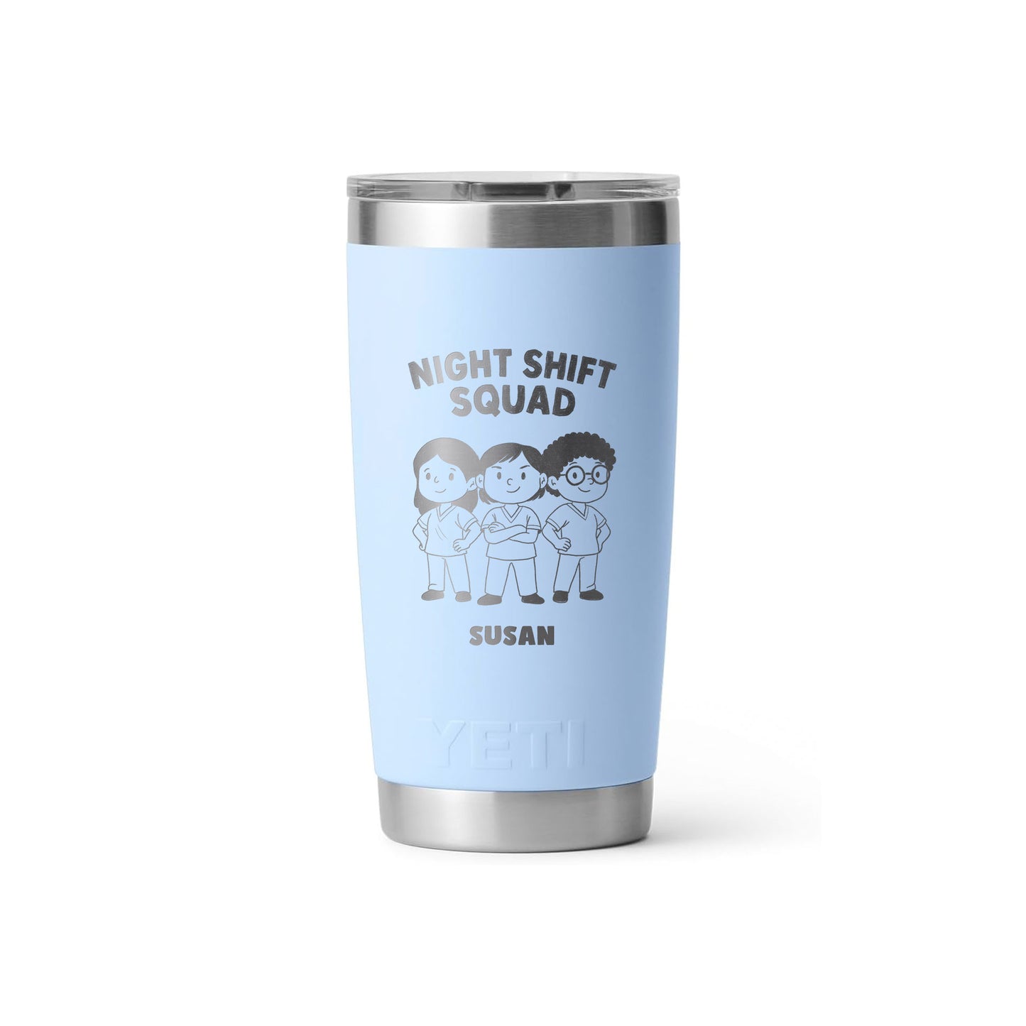 Night Shift Squad - Nursing - Personalized Yeti® 20oz. Tumbler
