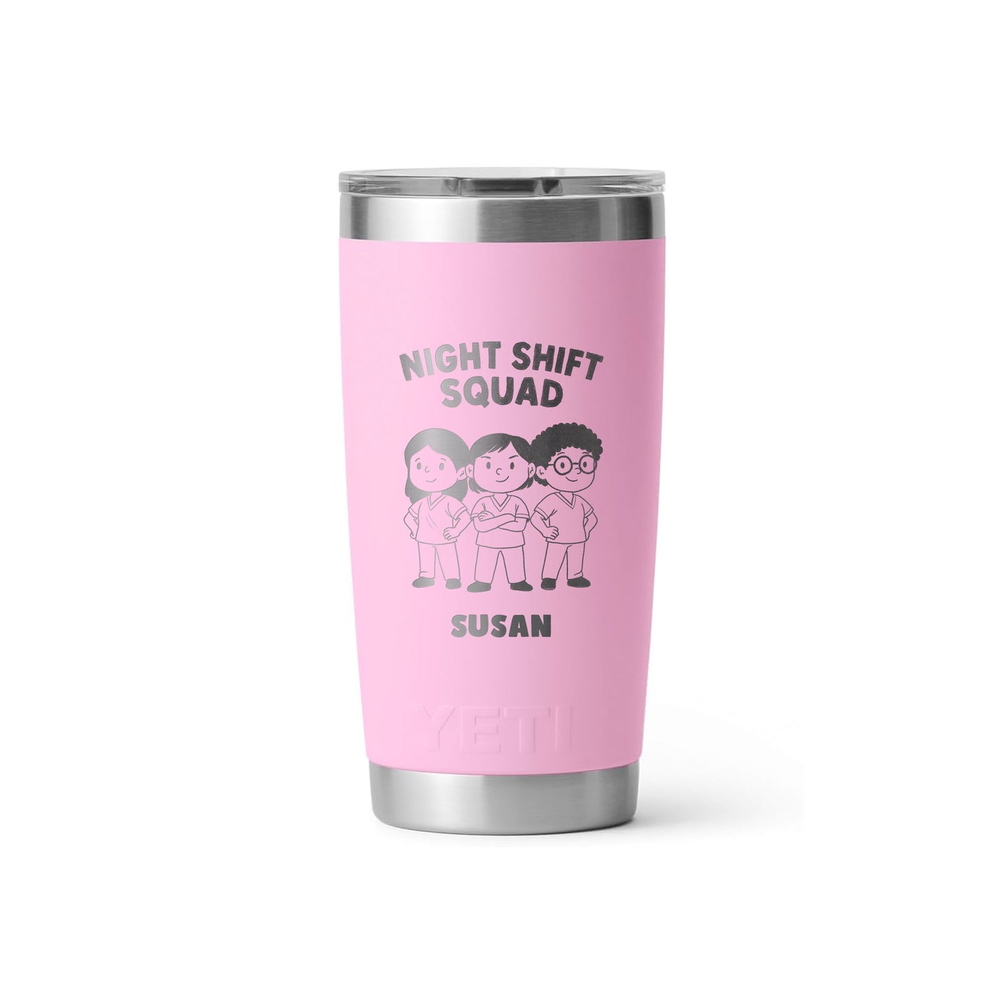 Night Shift Squad - Nursing - Personalized Yeti® 20oz. Tumbler