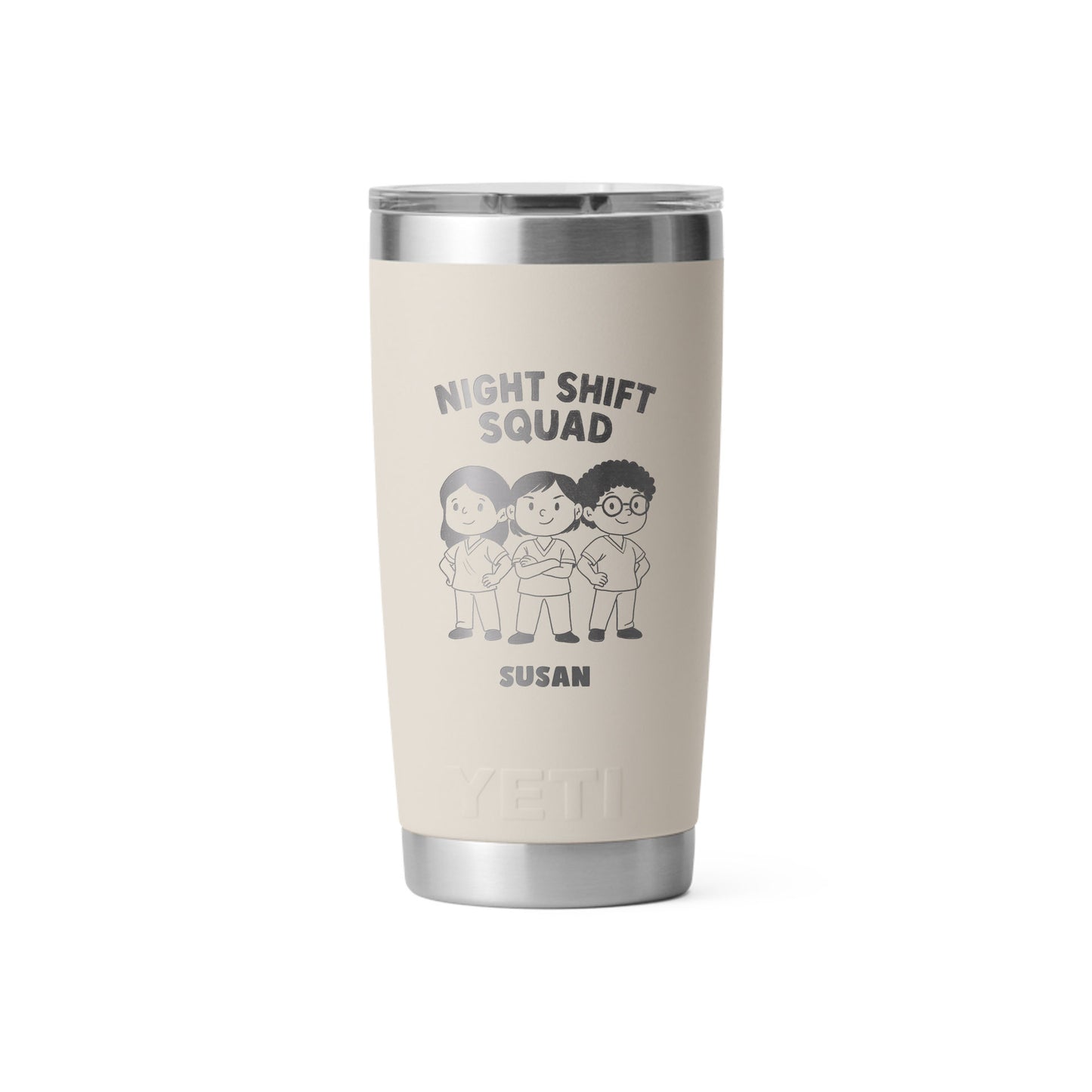 Night Shift Squad - Nursing - Personalized Yeti® 20oz. Tumbler