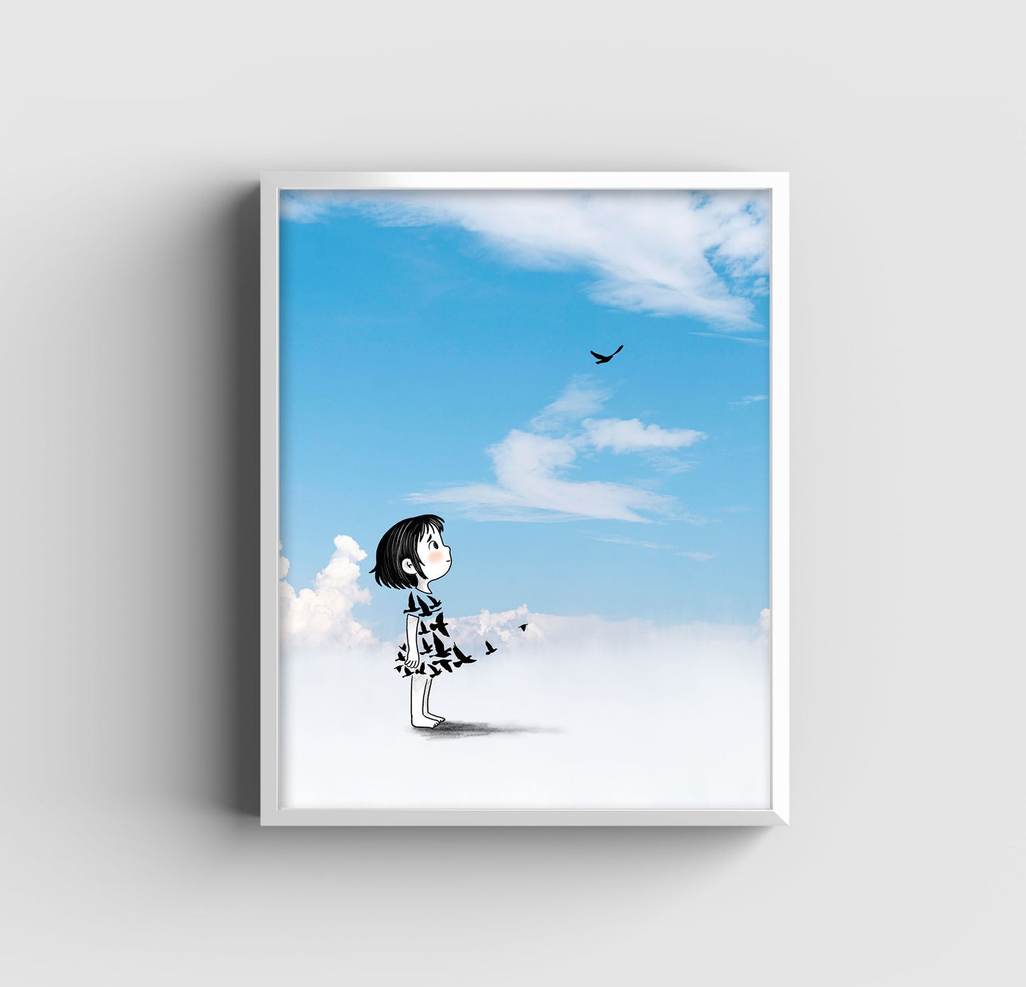 Bird Dress - Art Print