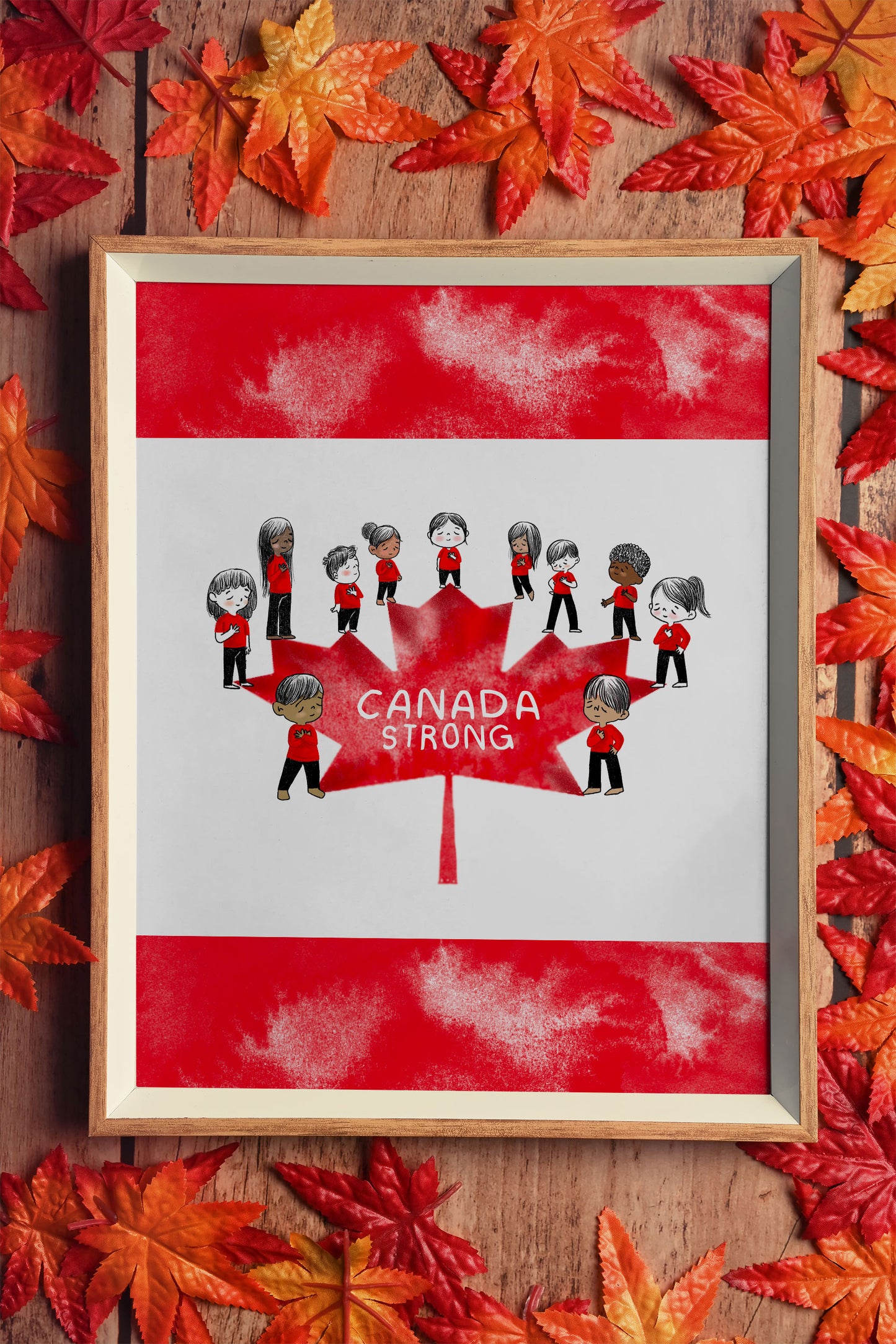 Canada Strong - Art Print, Sticker & Pinback button