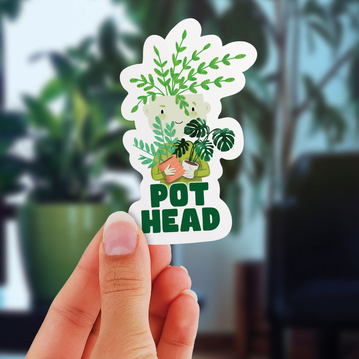 Pot Head - Vinyl Sticker