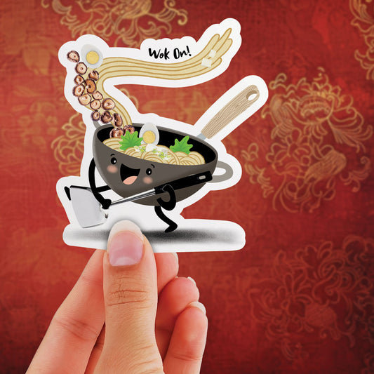 Wok On - Vinyl Sticker