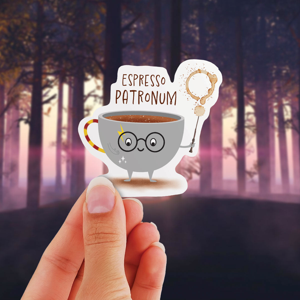 Espresso Patronum - Funny Vinyl Sticker