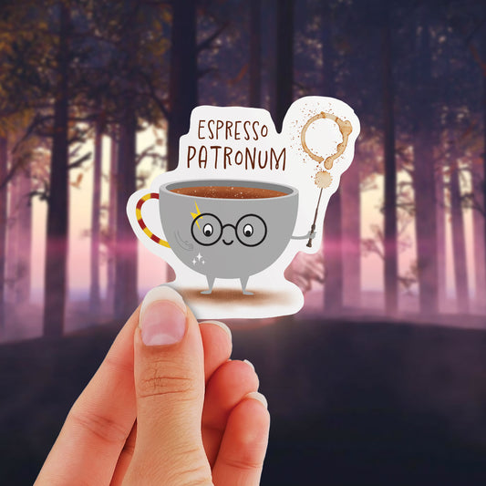Espresso Patronum - Funny Vinyl Sticker