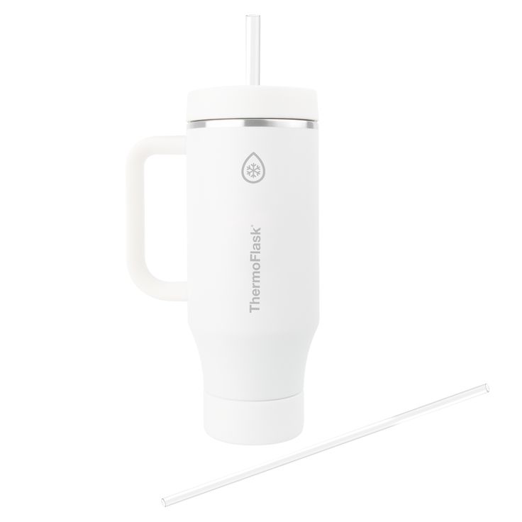 Personalized Dear Girl ThermoFlask® 40oz. Tumbler with secure lid and straw, featuring artwork by Holly Hatam from the book Dear Girl.