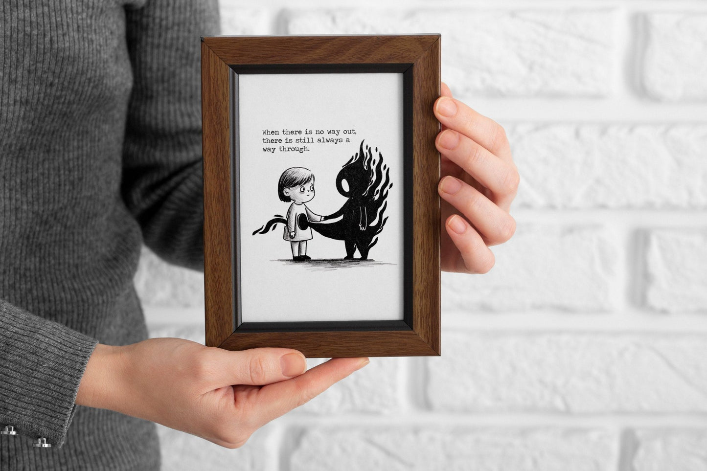 Art Print With Words - Anxiety Quotes - Anxiety Through You