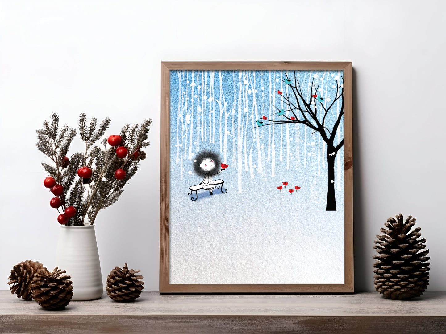 Snowy Wonderland - Christmas Art Print