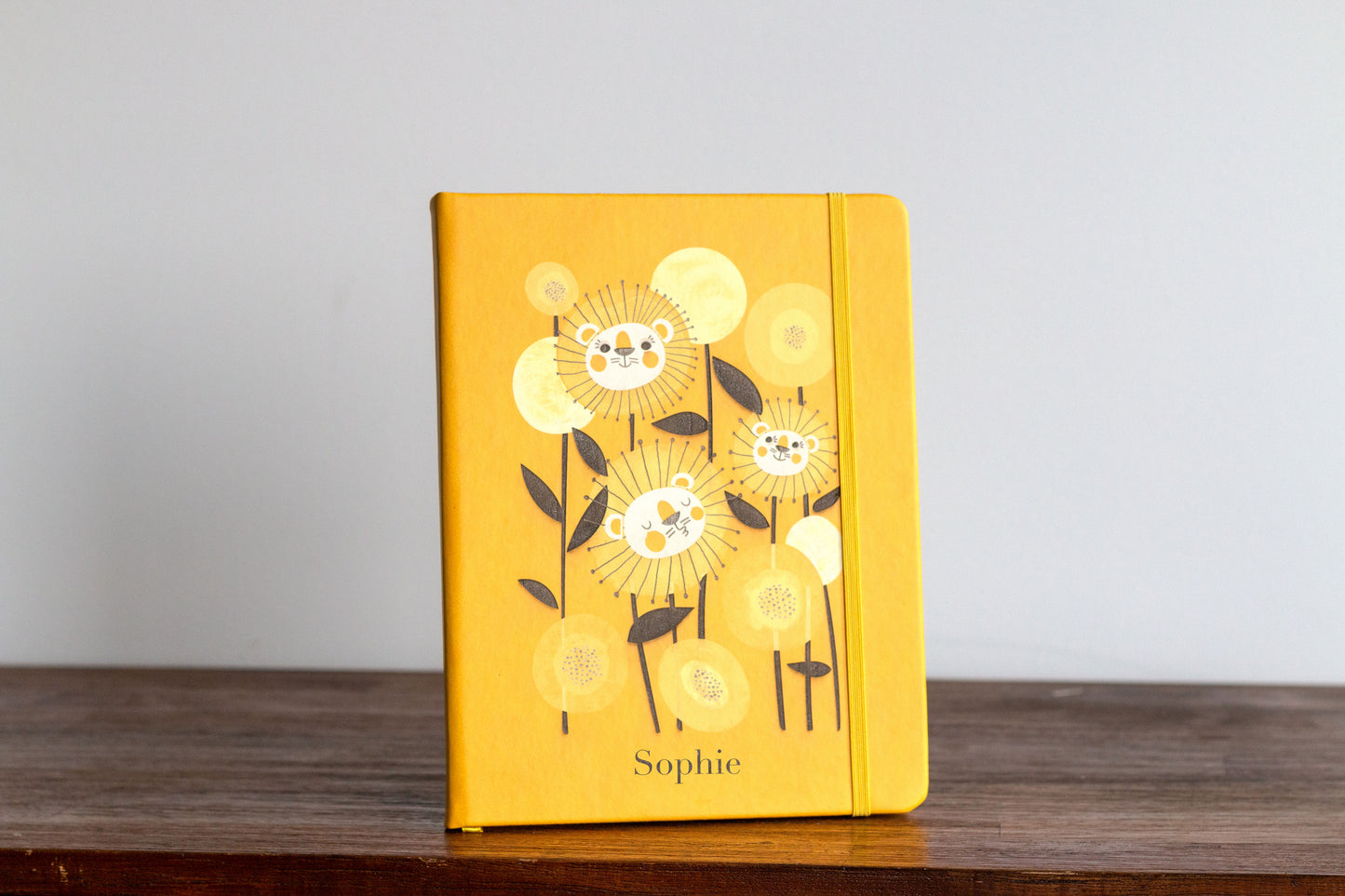 Dandelion Custom Journal with Holly Hatam illustration. Personalized journal cover with dandelion artwork