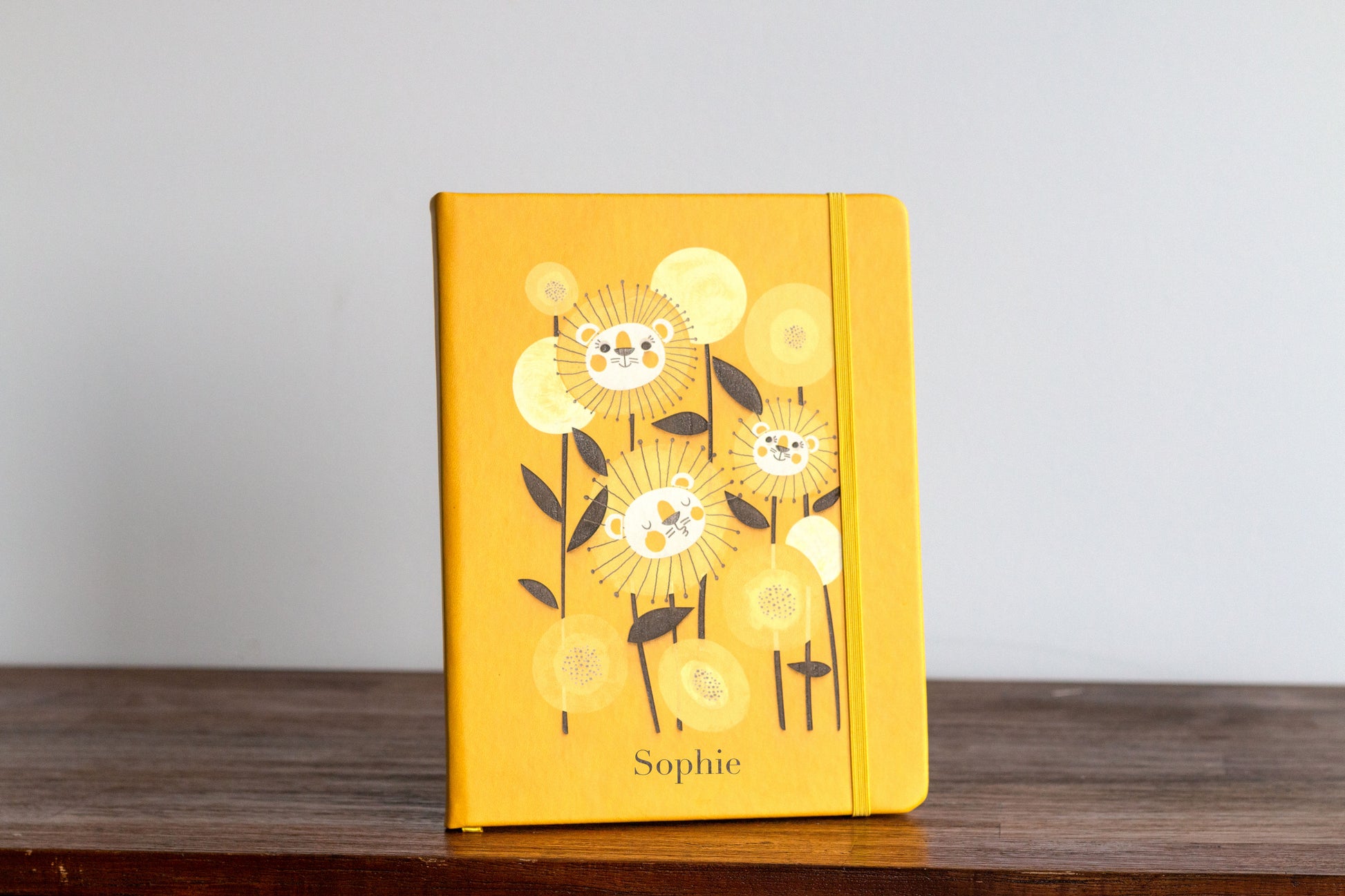 Dandelion Custom Journal with Holly Hatam illustration. Personalized journal cover with dandelion artwork