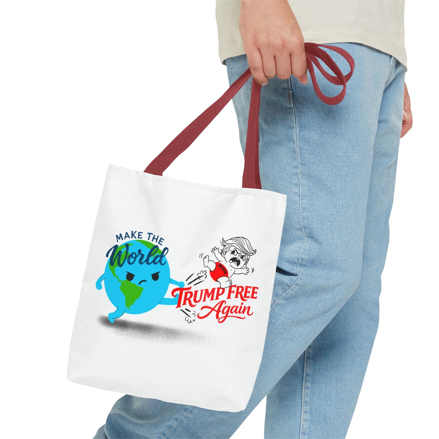 Tote Bag — "Make the World Trump Free Again" Political Protest Tote
