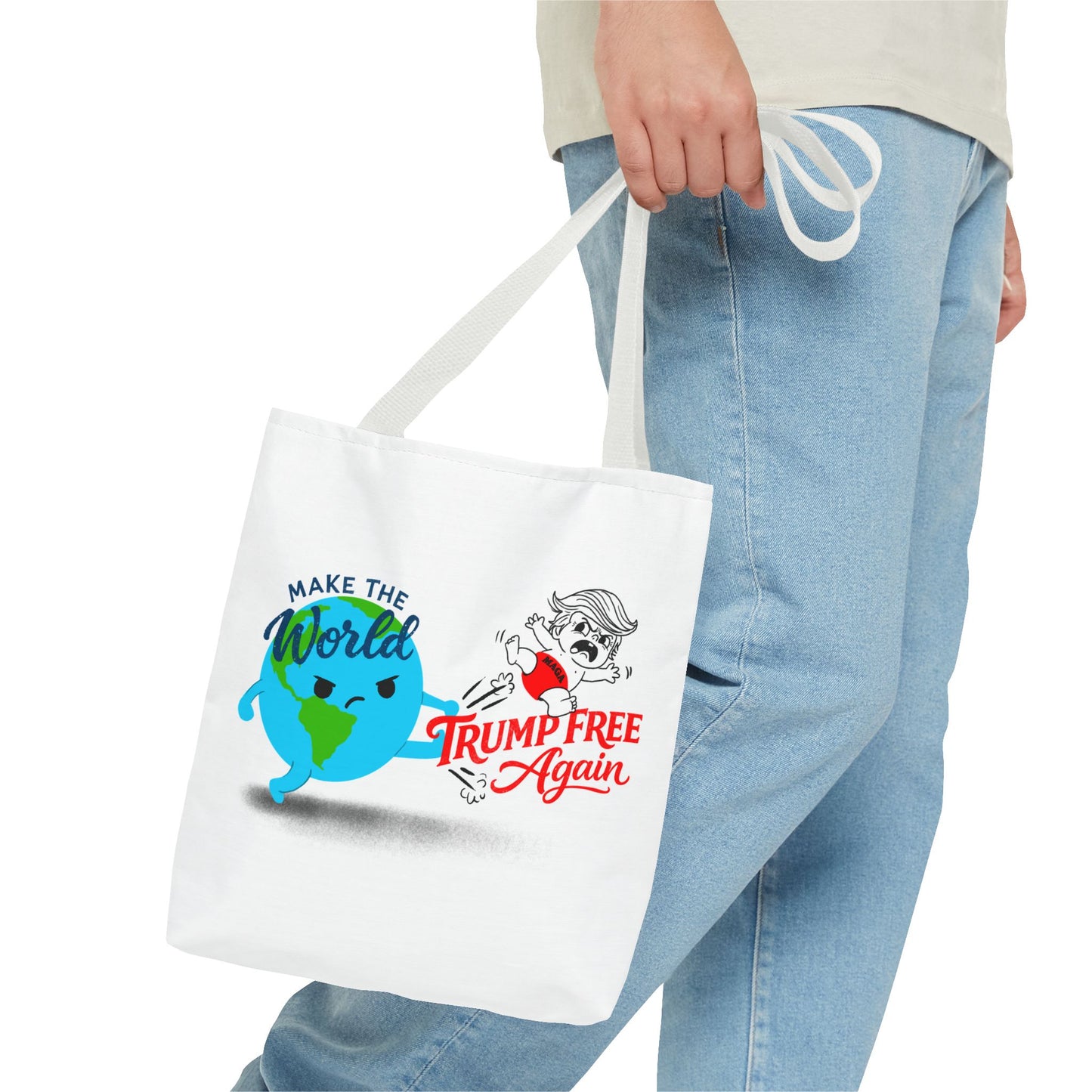 Tote Bag — "Make the World Trump Free Again" Political Protest Tote
