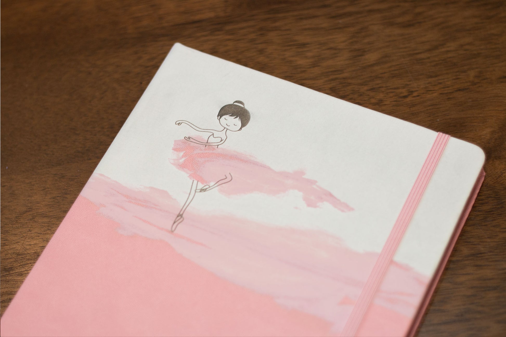 Capture thoughts and dreams in custom ballerina journal. Unique gift for dancers and ballerinas.