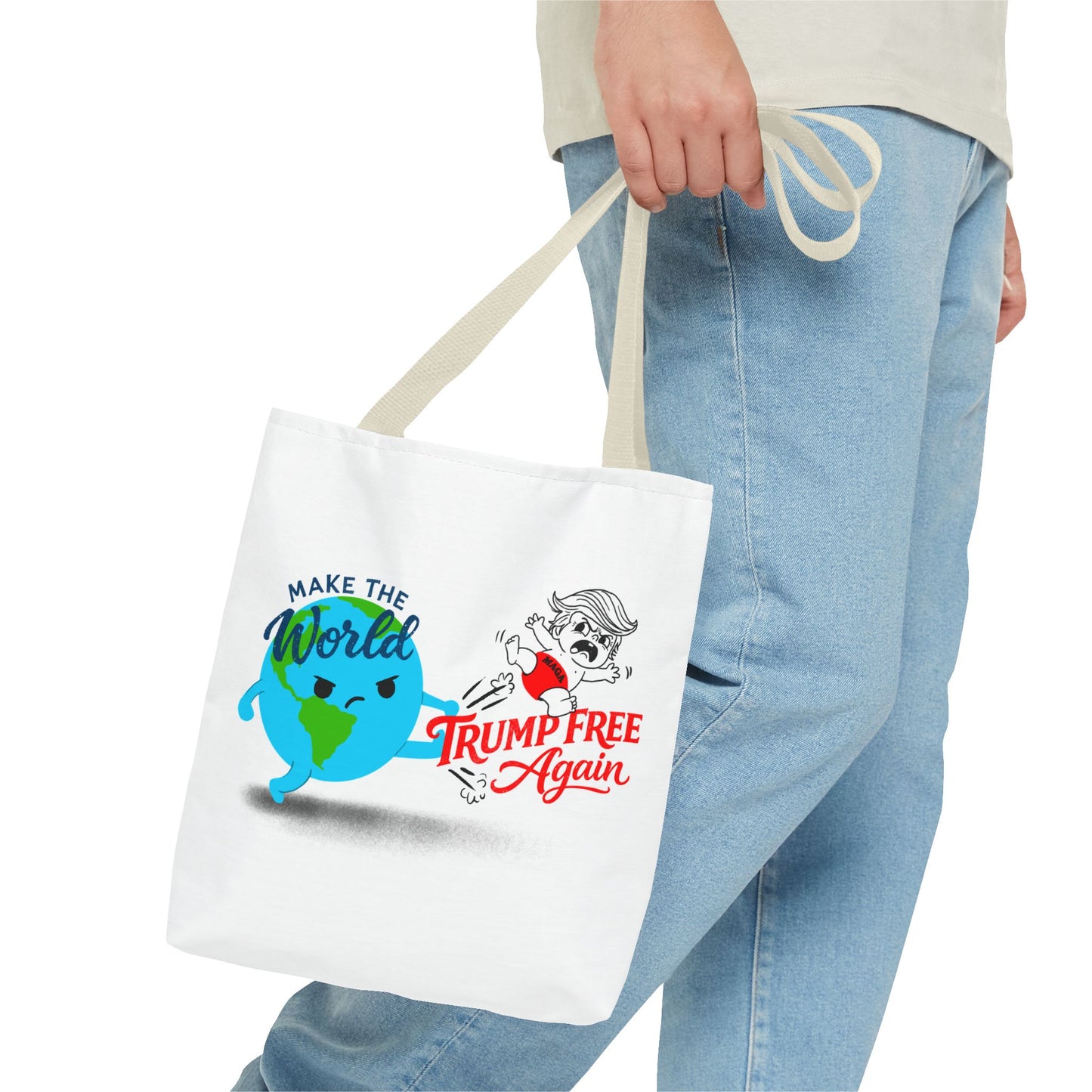 Tote Bag — "Make the World Trump Free Again" Political Protest Tote