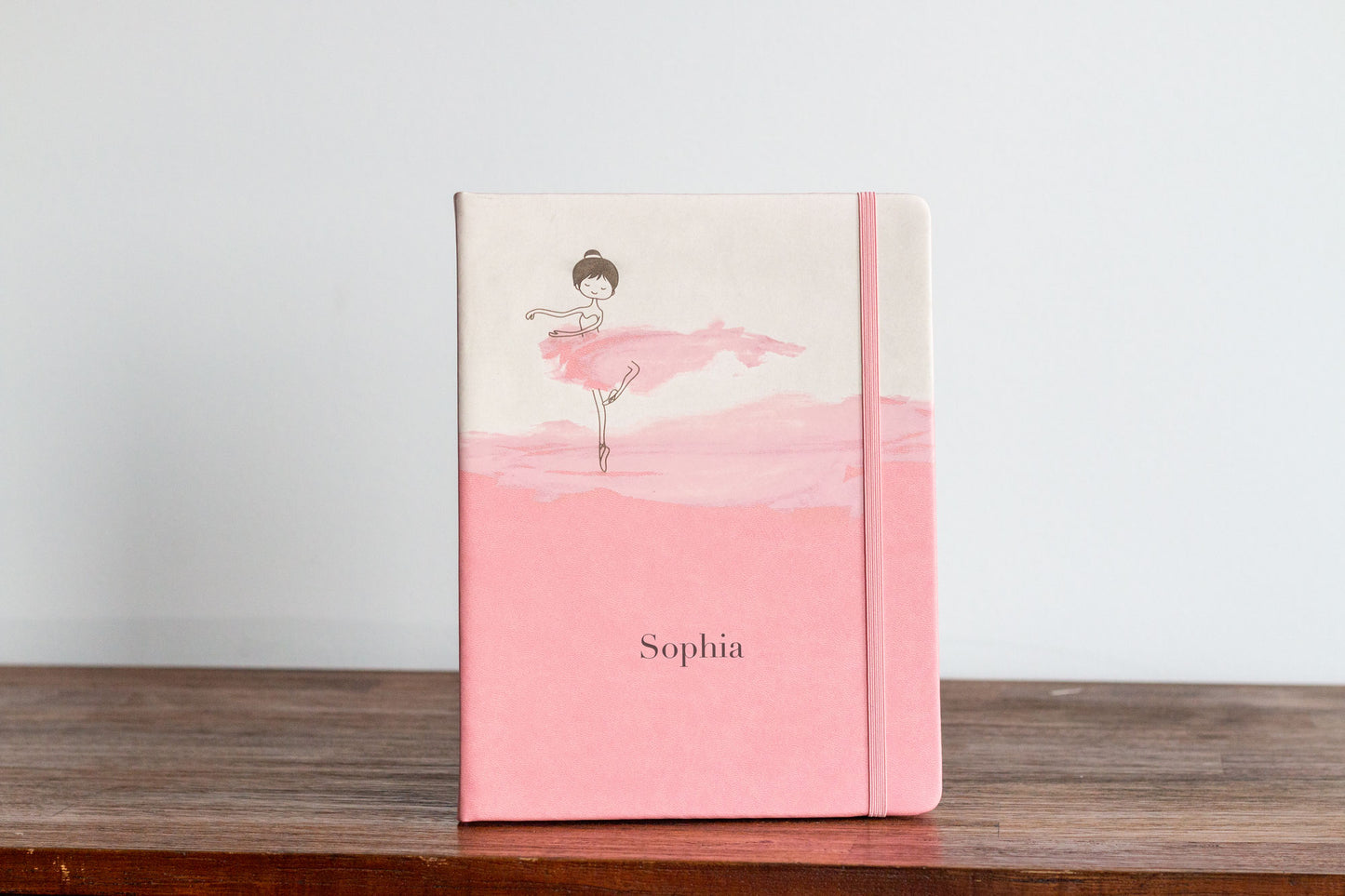 Customizable journal with name or special message. Thoughtful gift for dance lovers. Holly Hatam's exclusive artwork on ballerina journal.