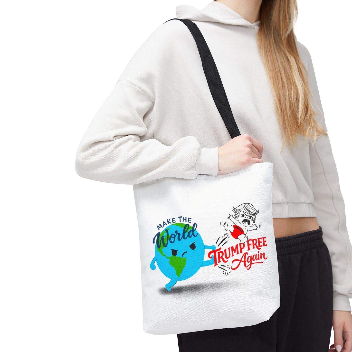 Tote Bag — "Make the World Trump Free Again" Political Protest Tote
