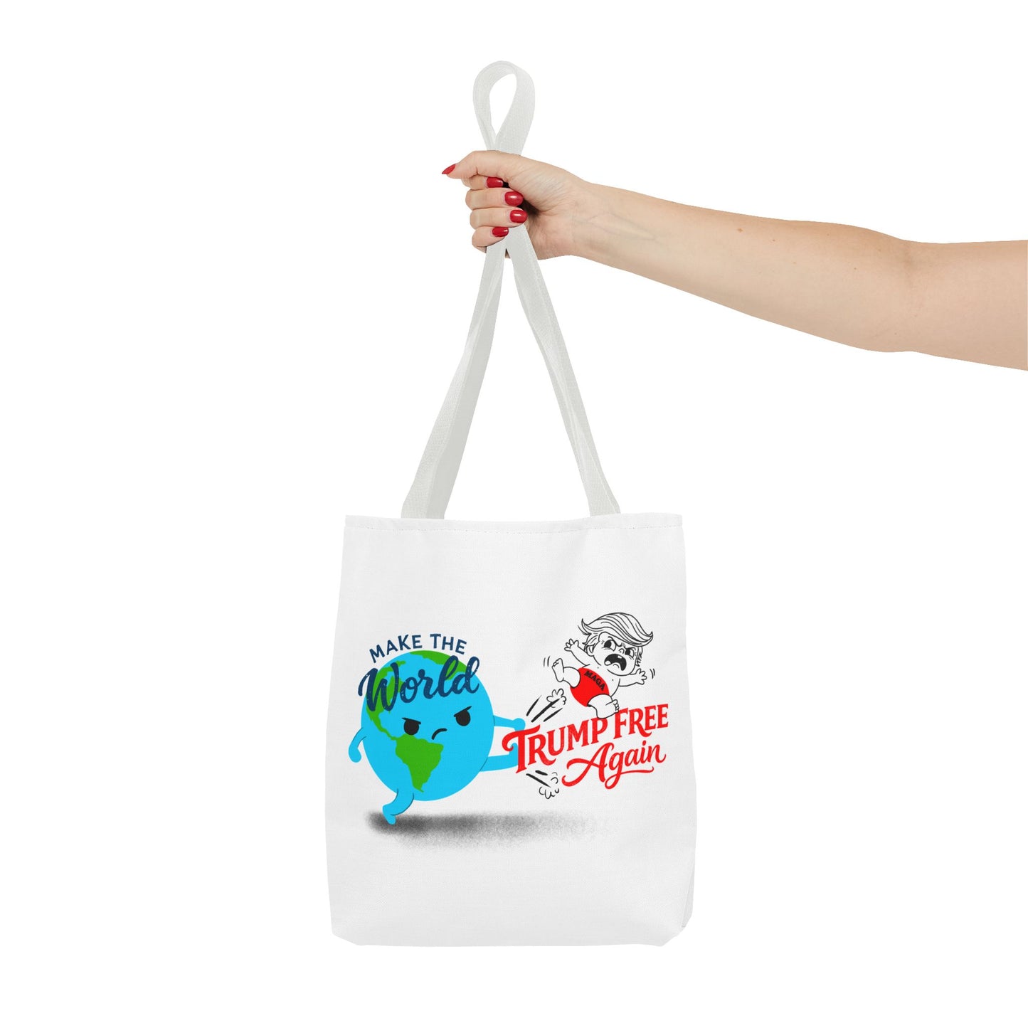 Tote Bag — "Make the World Trump Free Again" Political Protest Tote