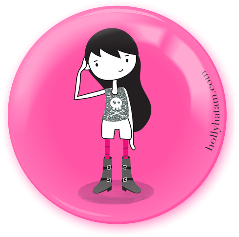 Goth Girl | Dear Girl | Pinback Buttons