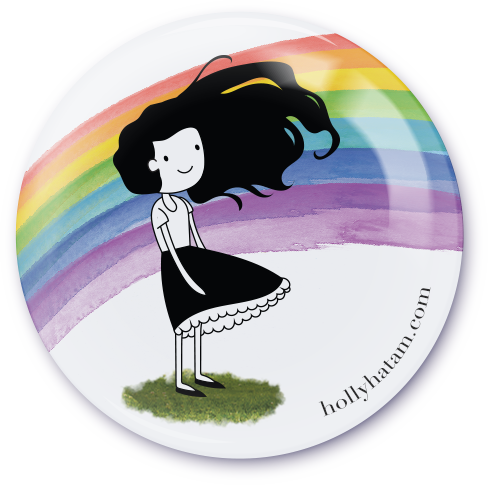 Wonder Rainbow | Dear Girl | Pinback Buttons