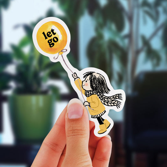 Let Go Balloon - Vinyl Sticker