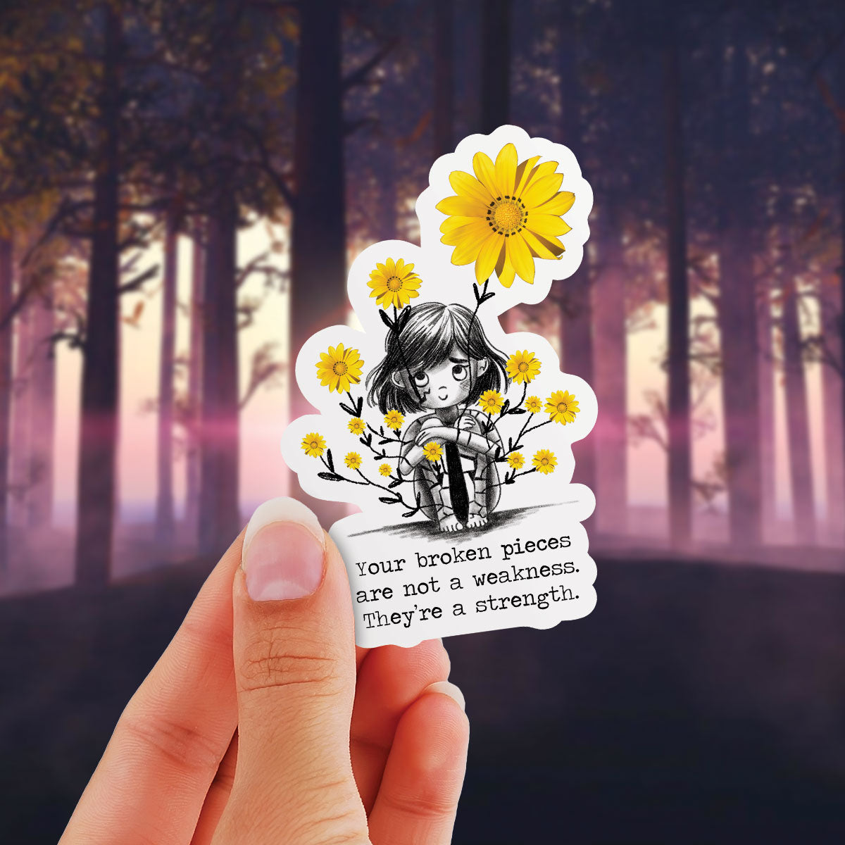 Your Broken Pieces - Vinyl Sticker