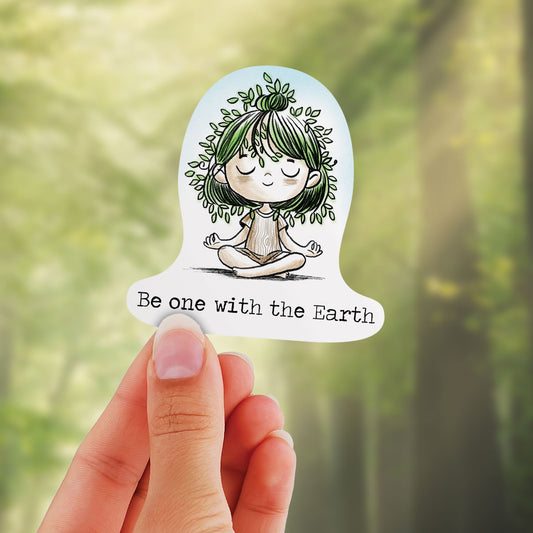 Be One With Nature - Mental Health Vinyl Sticker