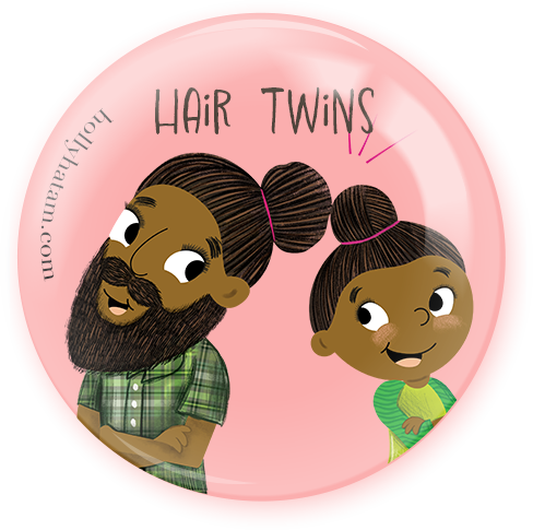 Hair Twins | Pinback Buttons