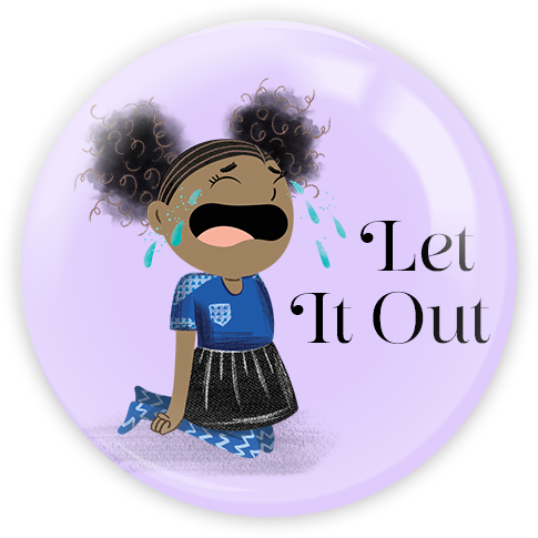 Let It Out | Happy Right Now | Pinback Buttons