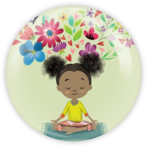 Meditate | Happy Right Now | Pinback Buttons