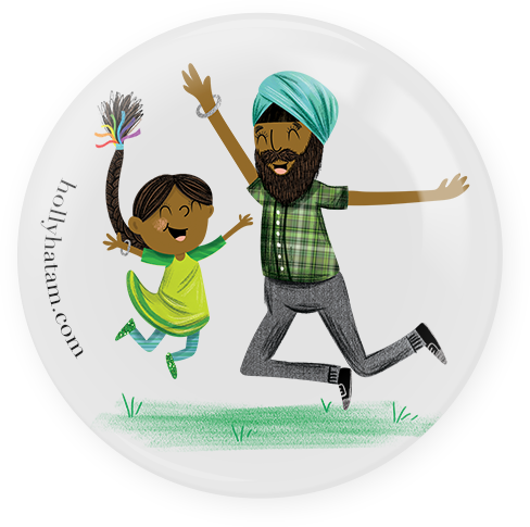 Jump | Hair Twins | Pinback Buttons