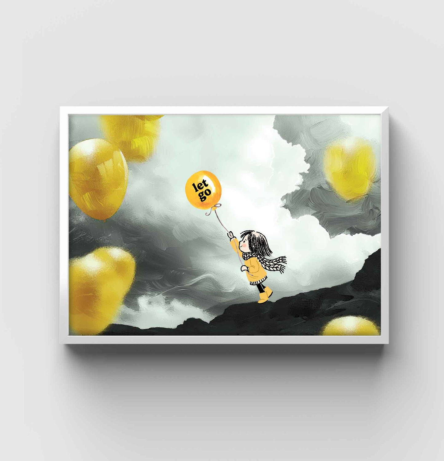 Let Go Balloon - Art Print