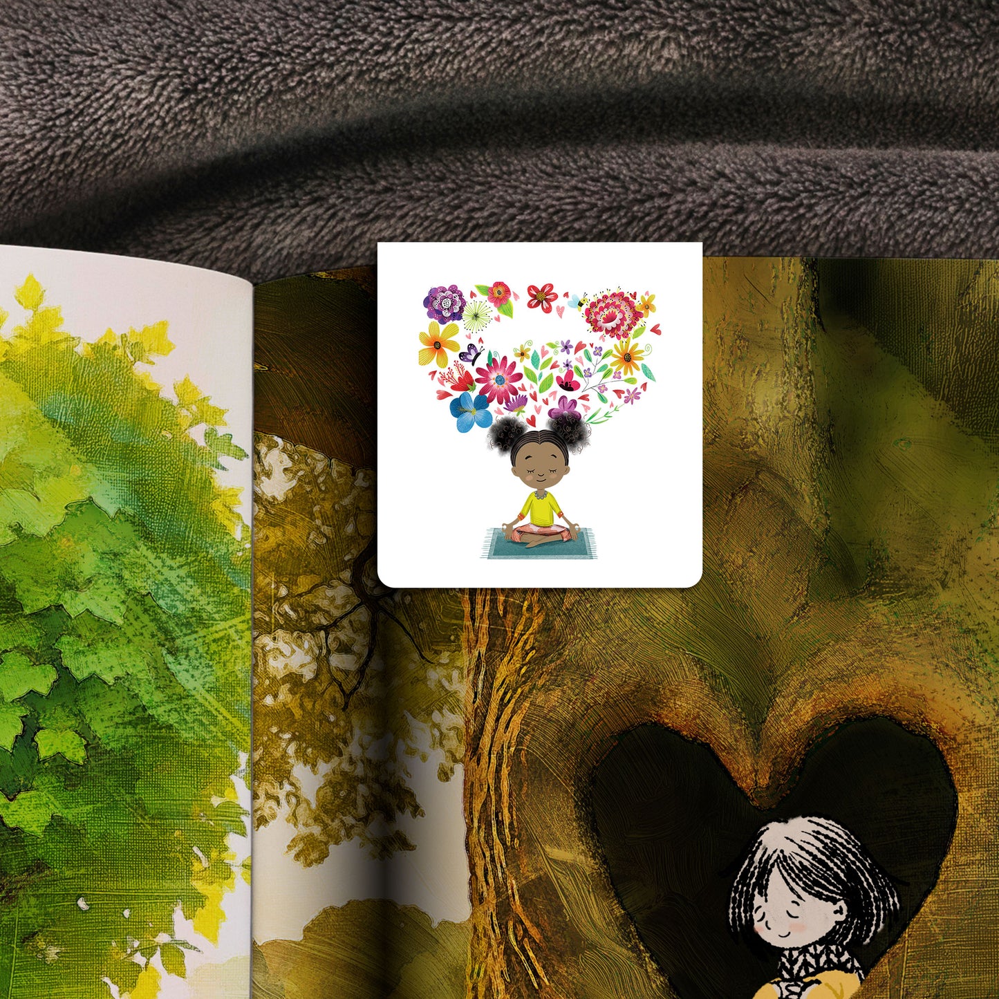 Meditate - Happy Right Now - Magnetic Bookmark