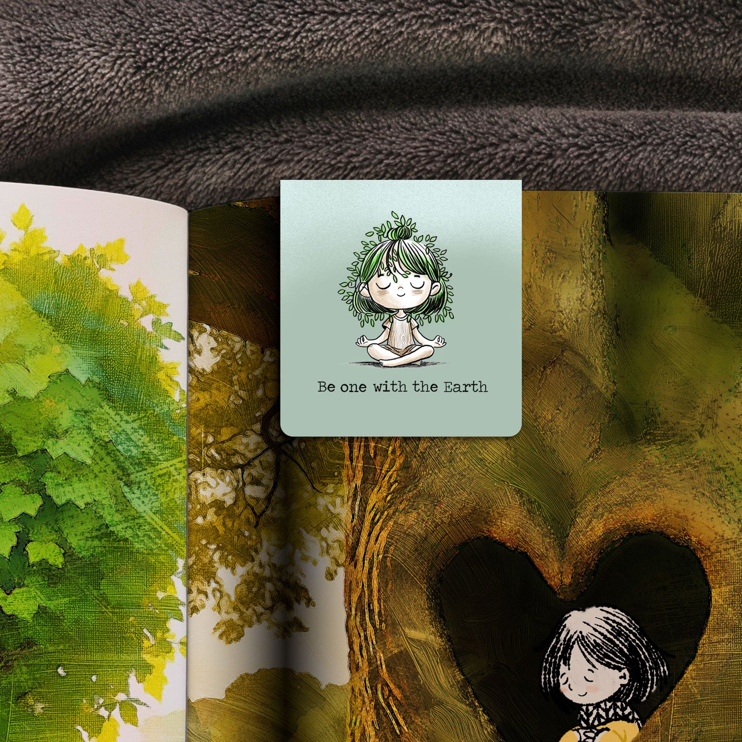 Be One With The Earth - Magnetic Bookmark