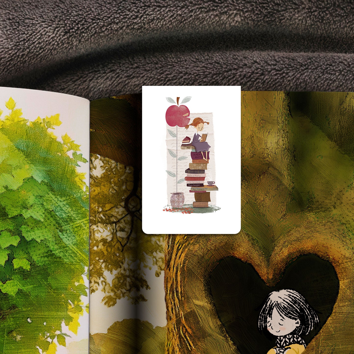 Autumn Books - Magnetic Bookmark