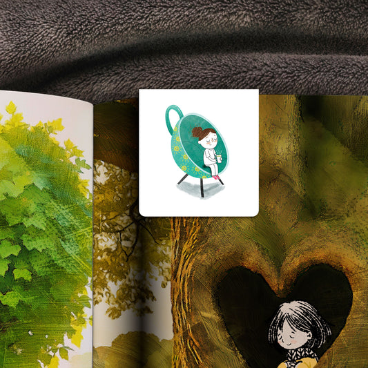 Coffee cup chair - Magnetic Bookmark