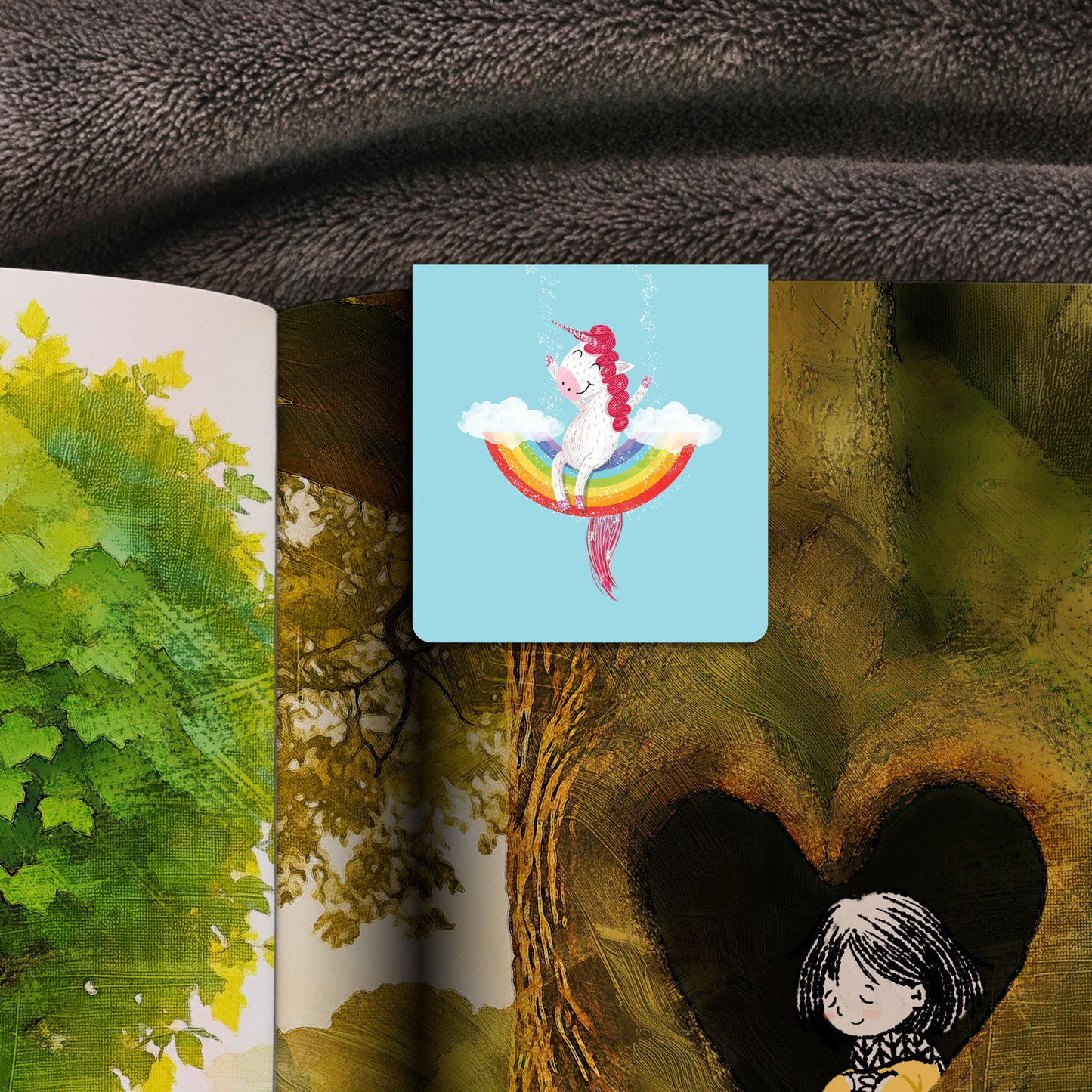Unicorns Are Real! Rainbow Swing - Magnetic Bookmark