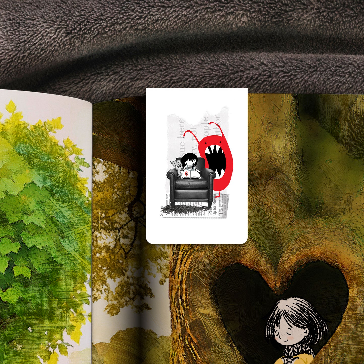 Reading Monster - Magnetic Bookmark