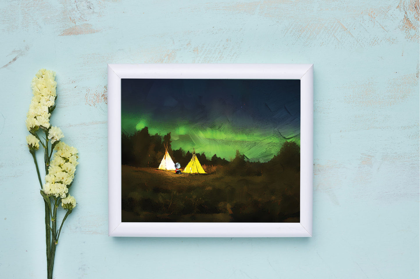 Under Northern Skies – Yellowknife, Northwest Territories Art Print - Canada Series