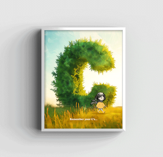 Remember Your C's - Art Print