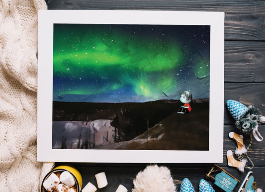 Under the Northern Lights, Yukon Art Print - Canada Series