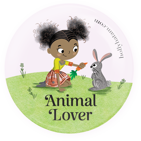 Animal Lover | Happy Right Now | Pinback Buttons