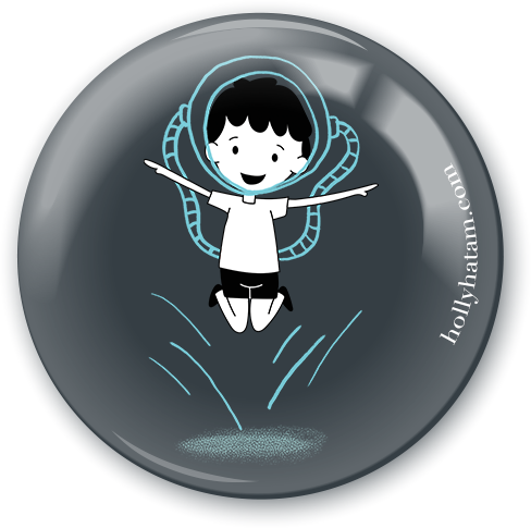 Astronaut | Dear Boy | Pinback Buttons