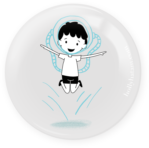 Astronaut | Dear Boy | Pinback Buttons