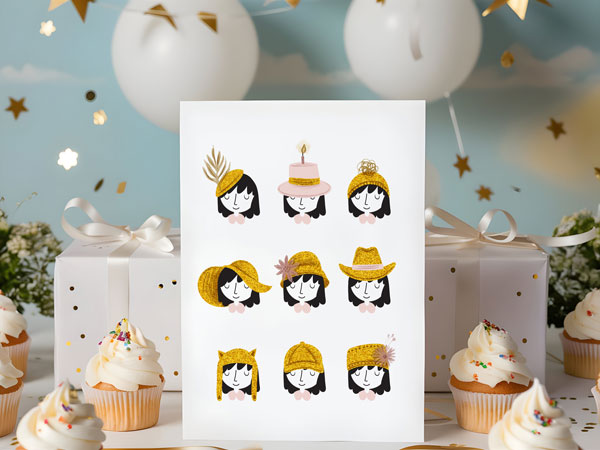 Hat-tastic Birthday Custom Greeting Card