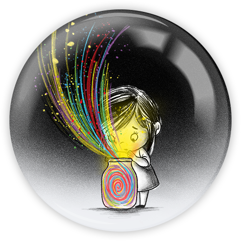 Bottled Emotions | Pinback Buttons