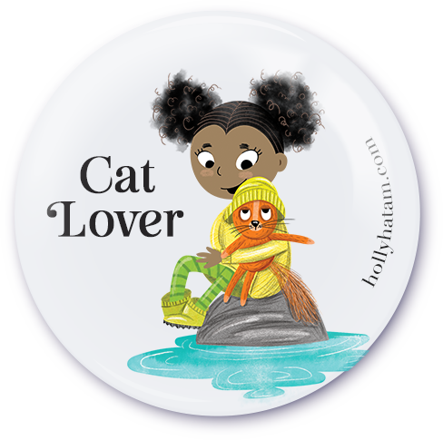 Cat Lover | Happy Right Now | Pinback Buttons